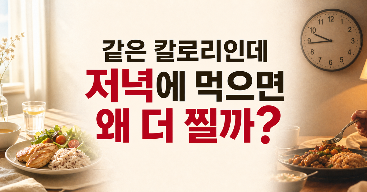 같은 칼로리도 저녁엔 덜 태운다, 몸속 시계의 비밀