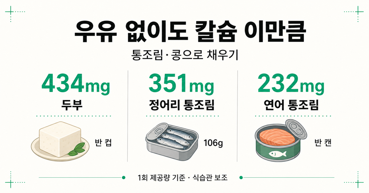 칼슘 수치 비교