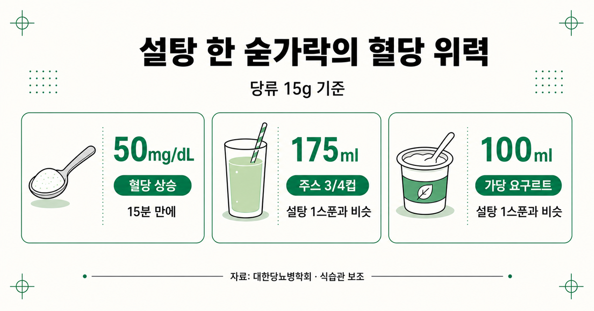 설탕 혈당 위력