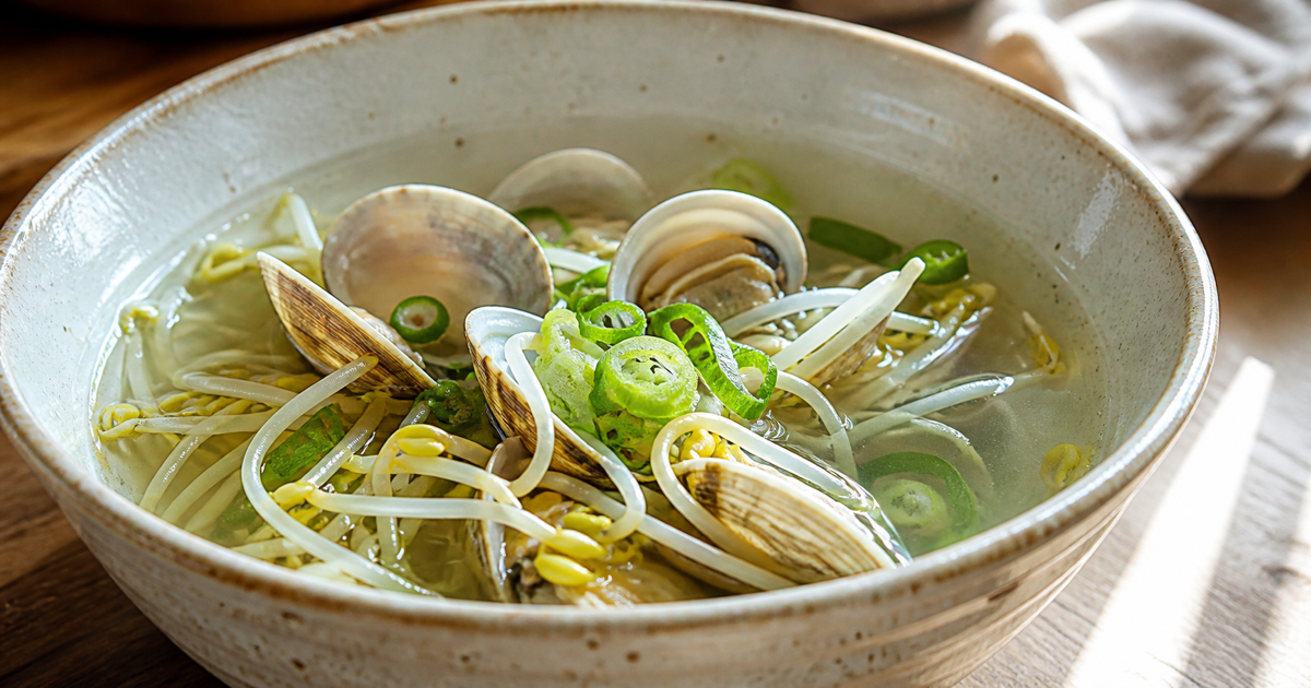 바지락 콩나물국
