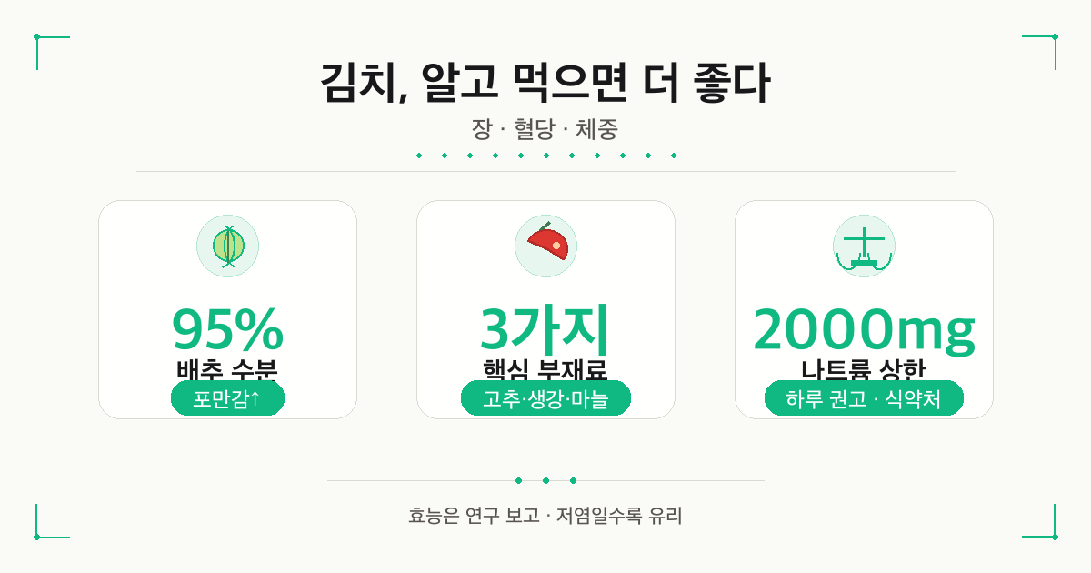 김치 건강 성분