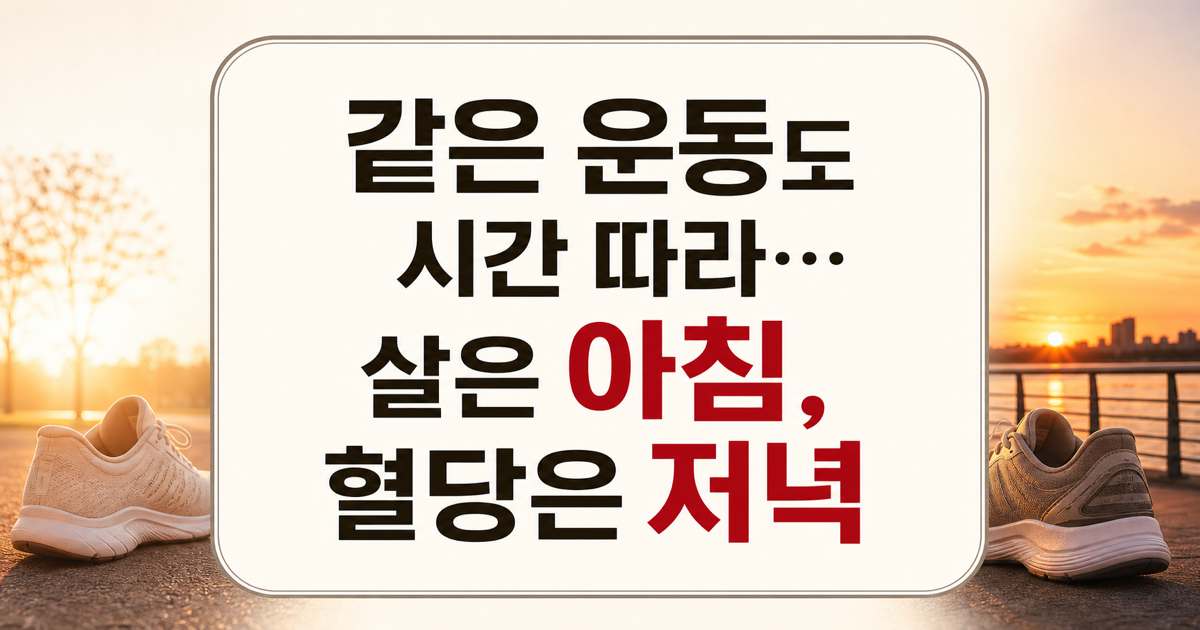 아침·저녁 운동 효과 차이, 박신혜·차은우의 운동 시간