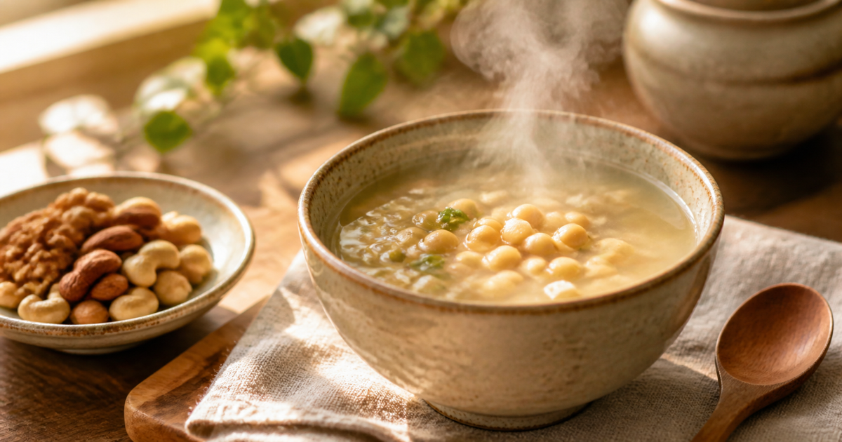 콩국물과 견과류
